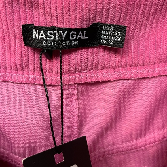 Nasty Gal Pink Boot Cut Pants. Size 8 - Picture 6 of 6